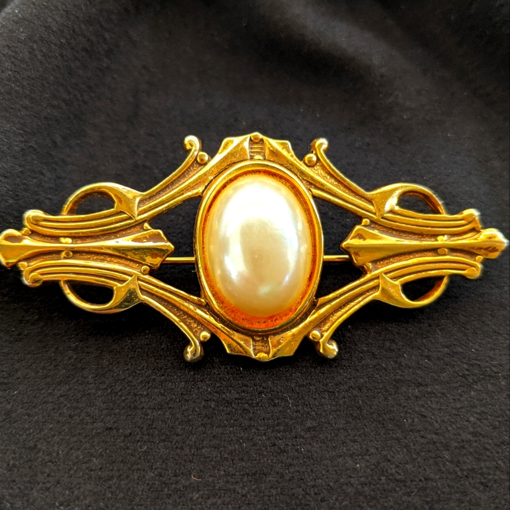 Pearlized Brooch 3" Matched Earrings SOLD SEPARATELY (See Pics)